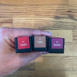 Color Street Lipstick Trio - Starlet, Tattle, Baddie - new and unused.